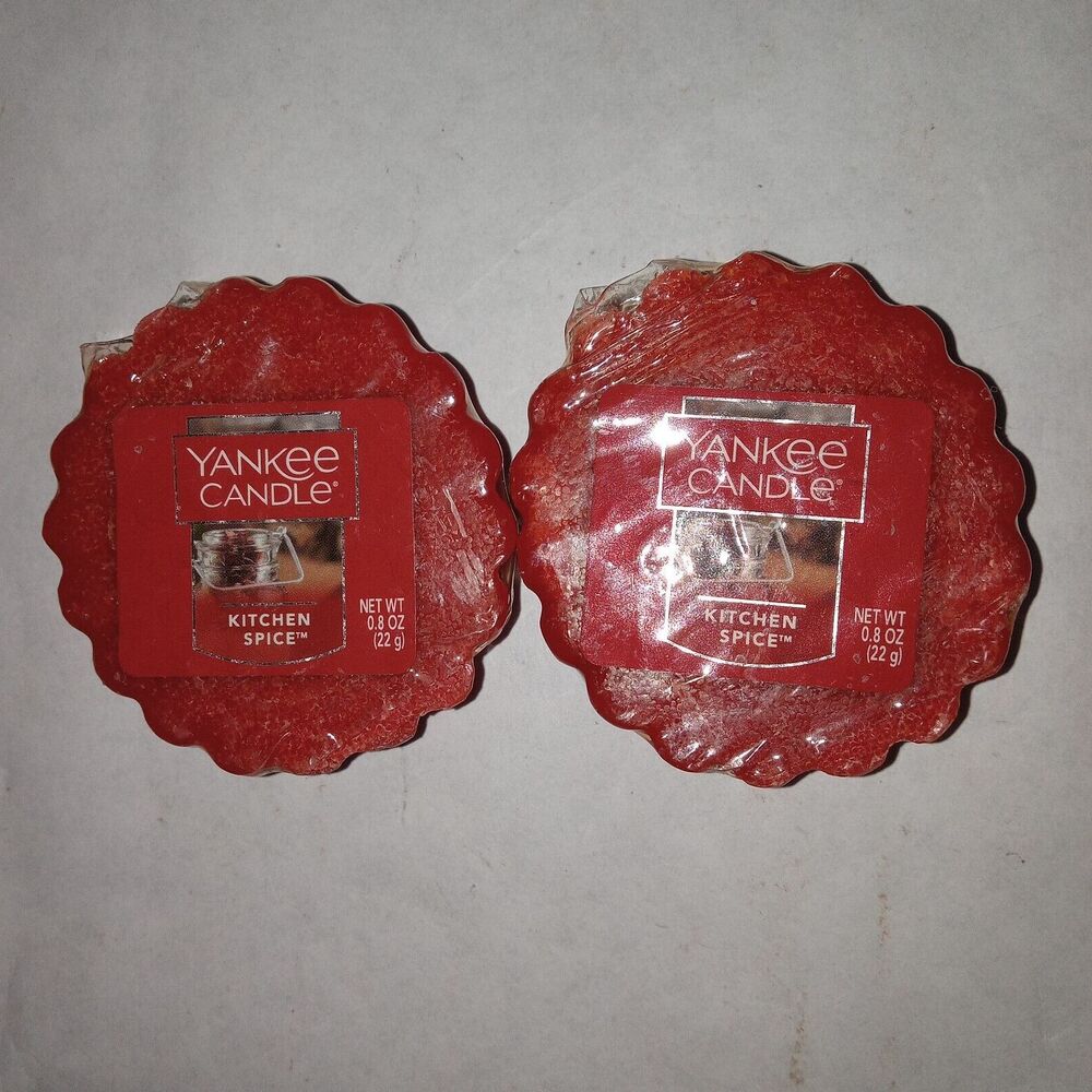 Yankee Candle Tart Kitchen Spice Wax Melt lot of 2